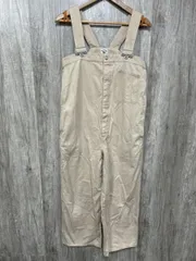 RIP PROOF ハイウエストデニムサロペット サロペット オーバーオール sizeF/ベージュ ■■◎レディース