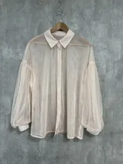 louere シースルー ブラウス シャツ sizeL/ピンク ■◇ レディース