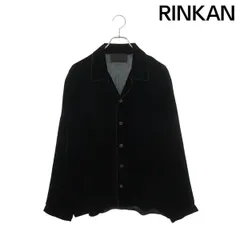 プラダ サイズ:S  UCN406 オープンカラーベルベット長袖シャツ 中古 SB01 プラダ UCN406 オープンカラーベルベット長袖シャツ メンズ S ※12/28