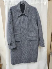 SYSTEM homme チェック 冬 ロングコート 95