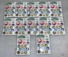 『サンリオキャラクターズ』トレーディング花言葉刺繍缶バッジ 12個--525111 4548626232987