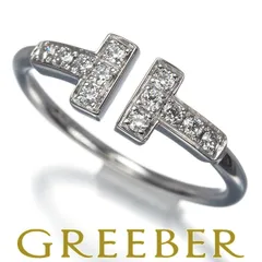 ティファニー リング ダイヤ ダイヤモンド Tワイヤー 8号 K18WG #182618