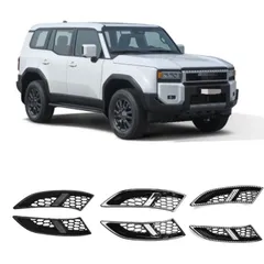 【送料無料】トヨタ ランドクルーザー250 LC250系 24-25年式対応 フロントバンパー フォグランプカバー/インテーク防虫ネット 隙間埋め 外装ドレスアップ 3カラー選択可