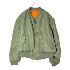 70年代 米軍実物 U.S.AIRFORCE USAF MA-1 フライトジャケット ヴィンテージ ミリタリー セージグリーン(メンズ X-LARGE)中古 古着 V8578