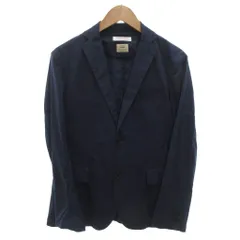 美品 ユナイテッドアローズ TORAY スーツ リネン混 サイズL 濃紺 TORAY ドライ ポリエステル 2ボタン ジャケット ― セットアップ対応
