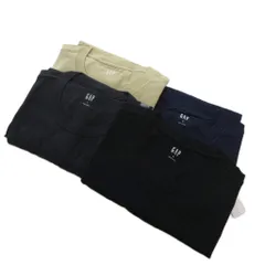 ギャップ GAP Tシャツ 半袖 M ネイビー ベージュ グレー ブラック 黒 4点セット GAPロゴ /FF