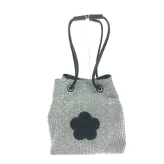 MARY QUANT マリークワント ショルダーバッグ/巾着  フクレケーブルデイジーパッチ    グレー レディース / 240001178104