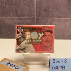 2001 Fleer Focus Johnny Bench Cincinnati Reds Game worn ジャージ Rookie of the year カード