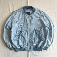 archive アーカイブ ZARA ザラ ダメージ加工デニム ジーンズ生地 ボロ