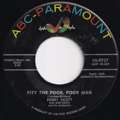 Bobby Scott Pity The Poor, Poor Man / White Line ABC-Paramount US 45-9737 213363 R&B R&R レコード 7インチ 45