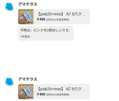 【アマテラス様専用】2セットPink20+ｍini A7 6穴クリアシール帳 ＋ ミニシール帳 セット 透明リフィル20枚付 3Dシール帳 ピンク