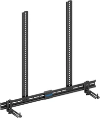MOUNTUP サウンドバーマウントキット サウンドバー専用金具 耐荷重6.8kg サウンド取り付け金具 ブラケット スピーカーマウント テレビの上下に取り付け可能 ネジ類付き