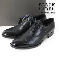 新品 ブラックレーベル・クレストブリッジ 本革 レザーシューズ BLACK LABEL CRESTBRIDGE ストレートチップ日本製 革靴  25.5 /26.5/27のサムネイル