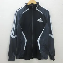 H■アディダス/adidas トラックジャケット トレーニングウェア【L】黒/MENS■44【中古】