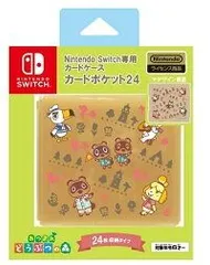 【新品】Nintendo Switch専用カードケース　カードポケット24 あつまれ どうぶつの森 ラインアート　HACF-02ADL　収納 プレゼント スイッチ ゲーム