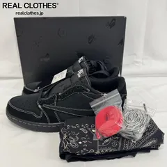 【未使用】NIKE×Travis Scott/ナイキ×トラヴィス スコット AIR JORDAN 1 LOW OG SP BLACK PHANTOM DM7866-001/27.0