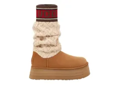 (250/US8) w アグ クラシック セーター レター ブーツ チェスナット