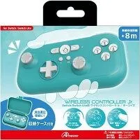 【新品】アンサー Switch/Switch Lite用ワイヤレスコントローラ Jr. ターコイズ 【Nintendo Switch 動作確認済み】手の小さい方に最適 無線 TURBO連射/連射ホールド機能付き ジャイロ・加速度センサー搭載