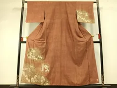 平和屋着物●訪問着　紬地　作家物　絞り　辻が花　暈し染め　正絹　逸品　AABE5386fy