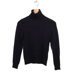 ラルフローレン RALPH LAUREN 国内正規品 タートルネック ニット セーター 長袖 ウール L ブラック 黒 /FT37
