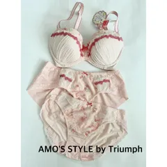 【新品】 AMO'S STYLE by Triumph　アモスタイルバイトリンプ 夢みるブラ ブラジャー＆ショーツ2枚　セット　F65/L    送料込み　6461238