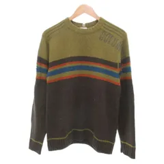 コロンビア Columbia 美品 ニット セーター ワッペン M カーキ 茶 ブラウン /KE のサムネイル