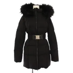 ジェイダ GYDA 24AW GYGYベルト付きロングダウンコート アウター ジップアップ フェイクファー ワンカラー F 黒 ブラック 072450080001 /BB