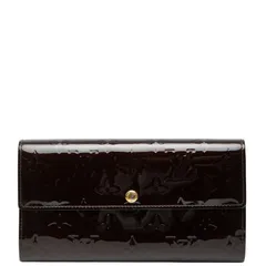 ルイ ヴィトン モノグラム ヴェルニ ポルトフォイユ サラ M93524 アマラント パープル パテントレザー レディース LOUIS VUITTON【1-0247756】