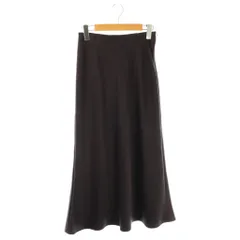 ナチュラルビューティーベーシック NATURAL BEAUTY BASIC 25AW バイアスサテンナロースカート M パープル /CX ■OS