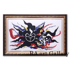 岡本太郎 黒い太陽 抽象画 代表作 大阪万博 太陽の塔 過去を象徴する顔