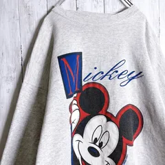 90s Old Disney Vintage Mickey Sweat shirt スウェット トレーナー #291