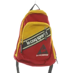 ルコックスポルティフ le coq sportif リュックサック デイパック バックパック ナイロン ロゴ メッシュ 赤 レッド 黄 イエロー 黒 ブラック /MPのサムネイル