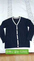 トミーヒルフィガー ケーブルニットカーディガン キー164 レディース 66サイズ バスト50 丈67