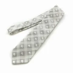 バーバリー ロンドン BURBERRY LONDON ネクタイ 絹 シルク イタリア産 総柄 ライトグレー /EE