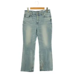 アッパーハイツ upper hights パンツ デニム フレア 24 ライトブルー /HK ■GY48