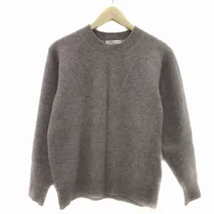 ジャーナルスタンダード JOURNAL STANDARD ニット セーター 長袖 ラウンドネック 無地 S ブラウンベージュ /YS25