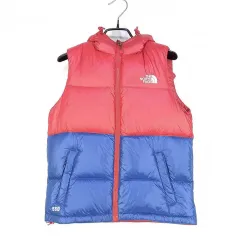 THE NORTH FACE ザ・ノース・フェイス 550 キッズ バイカラー グースダウン ダウンベスト ブルー 140 (HU41946)