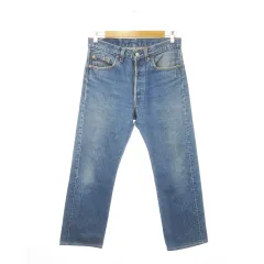 リーバイス Levi's 501XX USA製 ボタン裏520 紙パッチ デニム パンツ ジーンズ ストレート ボタンフライ W32 青 ブルー /MN4 ■GY12