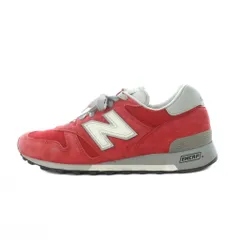 ニューバランス NEW BALANCE スニーカー スエード 27cm 赤 レッド グレー M1300CLR /RI ■OS