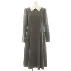 フォクシー ブティック FOXEY BOUTIQUE 42284 Dress Precieuse ドレス ワンピース 長袖 ミモレ ロング 40 グレー /NR ■OSのサムネイル