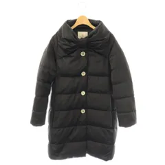 ケイトスペード KATE SPADE リボン ダウンコート ロング XS 黒 ブラック /AT ■OSのサムネイル