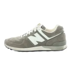 ニューバランス NEW BALANCE スニーカー スエードレザー 本革 UK9 27.5cm グレー M576GRS /RI ■OS