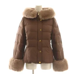グレースコンチネンタル GRACE CONTINENTAL 25AW エコファーショートダウンジャケット 36 ブラウン /DF ■OSのサムネイル
