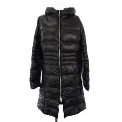 ヘルノ HERNO ダウンコート アウター ロング フーディ 42 黒 /KH