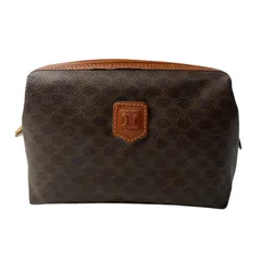 美品 セリーヌ CELINE レディース マカダム柄 ポーチ