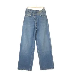 ザラ ZARA デニムパンツ ジーンズ ストレート 34 青 ブルー 小さいサイズ /AO26 ■GY99