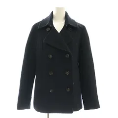 ナチュラルビューティーベーシック NATURAL BEAUTY BASIC ウール Pコート ショート丈 S 紺 ネイビー /AT ■OSのサムネイル