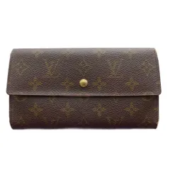 ルイヴィトン LOUIS VUITTON モノグラム ポルトフォイユ・インターナショナル 長財布 三つ折り 茶 ブラウン M61217 /SS ■OS