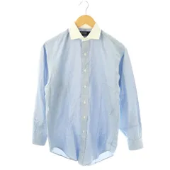 ポロ バイ ラルフローレン Polo by Ralph Lauren クレリックシャツ 長袖 37-80 サックスブルー オフホワイト /DO ■OS ■AXのサムネイル