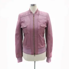 パトリツィアペペ PATRIZIA PEPE ラムレザージャケット 革ジャン ミドル丈 紫 パープル 351-01-43202 /HO23 ■GY18のサムネイル